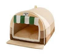 Indoor Dog House, Winter Warm Pet Bed, Cozy Sleeping Nest, Soft Entrance Pad, Snuggle-Friendly Design (Comfy & Compact), for Cats, Dogs, Kittens, Puppies, 13.78x11.81x11.81 inches