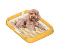 Indoor Dog Potty Tray | Mesh Grids Potty Tray | Easy Cleaning Pet Potty, Removable Column Dog Potty, Simple Setup Pee Holder, Puppy Potty Tray, Pet Potty Tray with Mesh, Indoor Pee Tray for Pets
