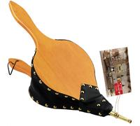 Indoor Fireplace Bellows 48 x 20 cm Large Wood Fire Blower with Hanging Strap,Long Handle,Metal Tip,Great Tool for Fireplace,Fireplace,Wood Stove,BBQ