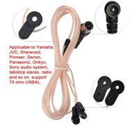 Indoor FM Antenna Y Shape Dipole Antenna 75 Ohm F Male Connector Coaxial Cable FM Radio Antenna for Stereo AV Receiver Home Theater Amplifier