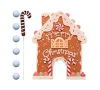 Indoor Golf Game - Small Gingerbread Toys Christmas, Golf Games for Kids, Golff Practice Game Set with Ball for Golfer Beginner Office Hallway Garage Rainy Day Backyard Party Holiday Birthday