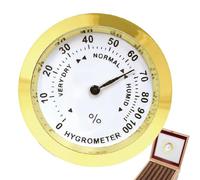 Indoor Hydrometer Humidity Meter - Analog Temperature Humidity Gauge for Home Office Greenhouse Wine Cellar | Easy to Read, Compact, and Accurate for Environmental Monitoring 1.46x1.46x0.31 in