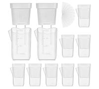 Indoor Plant Pot | 10 Pieces Transparent Self-Watering Plant Planter - Space-Saving Pots For Indoor - For Semi-Hydro Propagation Cuttings Seedlings African Violets Balcony Bedroom Living Room