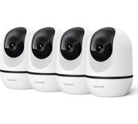 Indoor Surveillance Camera 4mp Wifi Ip Camera For Pets Indoor Surveillance With App, 360° Auto Tracking Babyphone With Camera, Supports Alexa/Google Home/2.4ghz