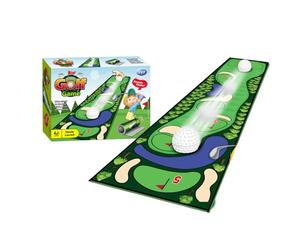 Indoor Tabletop Golf Game, Small Curling Desk Set, Educational Mini Bowling and Golf Games, Compact Desktop Play Set with Sturdy Construction, Fun Activity for Children and Adults, Tabletop Game