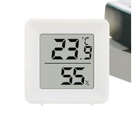 Indoor Temperature Humidity Monitor - Mini Digital Thermometer Hygrometer Device, Sensitive Climate Tracking Meter Compact Design Clear Screen | Infant Room House Workplace Nursery Greenhouse Garden C