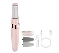 IndoTeam Râpe électrique pour les pieds - Rechargeable pour enlever les peaux dures - Tampon étanche pour enlever les callosités - Ensemble d'outils de pédicure professionnels avec sac de rangement