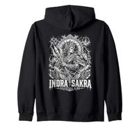 Indra Sakra Céleste Roi Hindou Thunder Deity Mythic Sweat à Capuche