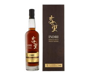 Indri Single Malt - Dru Cask Strength 0.7 liter Whisky + Coffret cadeau