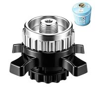 Indrnif Accessoires de réchaud - Adaptateur de cartouche de gaz compatible avec Campingaz CV Easy Clic sur valve à vis EN417 - Adaptateur de gaz - Connexion hermétique pour camping et extérieur