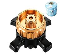 Indrnif Adaptateur de cartouche de gaz compatible avec valve à vis Campingaz CV Easy Clic, transition du bouchon à baïonnette vers raccord fileté 7/16", connexion adaptateur de gaz pour accessoires de