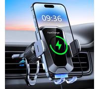 Induction, 15w Fast Wireless Car Induction Charger With Automatic Clamping & 360° Rotation, Compatible With Iphone 16 Pro Max/15/14/13/12, Galaxy S24/S23/S22, Etc