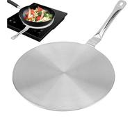 Induction Adapter Plate, Stainless Steel Heat Diffuser, Even Heat Distribution Gadget, Cooktop Converter for Home, Apartment, Dorm, and Professional Kitchens, 7.87 Inches