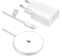 Induction Charger For Iphone 16/16 Pro Max/15/15 Pro/14 Plus/13/12 Mini/11, 15w Mag-Safe Charger Iphone Charger Magnetic Induction Wireless Charger Iphone Fast Wireless Charger With 20w Plug