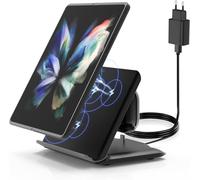 Induction Charger For Samsung Galaxy Z Fold, 2 In 1 Fast Wireless Charger For Samsung Galaxy Z Fold 6/5/4/3, Galaxy Buds 3/3 Pro/2/2 Pro (Black)