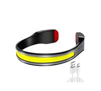 Induction COB Headlight Waterproof LED Headlamp Floodlight USB Rechargeable Torch 3 Lighting Modes with Tail Light
