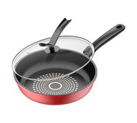 Induction Cookers Pan With Lid, Nonstick Steak Frying Pan, Ergonomic Cooking Skillet, Kitchen Tool For Breakfast Pancake Dinner Steak Snacks