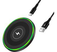 Induction Iphone Charger, 15w Qi Fast Wireless Charger For Samsung Galaxy S25 Ultra/S24 Plus/S23 Fe/S22/S21/S20 Iphone 16/15/14/13/12/11 Pro Max Plus Google Pixel 9 Pro 8 7a 6 Xl Xiaomi 15 14