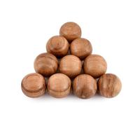 Indus Lifespace Lot de 10 Boules décoratives en Acacia pour Centre de Table ou Utilisation individuelle, idéales pour Un Plateau, Un Bol ou Un Panier (5,08 cm x 5,08 cm x
