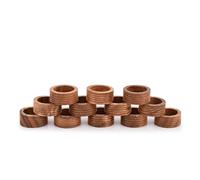 Indus Lifespace Lot de 12 Ronds de Serviette en Bois d'acacia, fabriqués artisanalement en Inde, décoration de Table