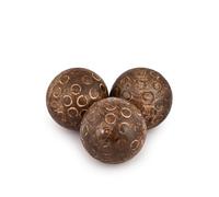 Indus Lifespace Lot de 3 boules décoratives rondes en bois de manguier pour une utilisation individuelle, idéales pour une utilisation dans le salon, la salle à manger, la décoration d'intérieur (7 x