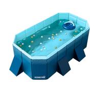INDUSTEX Piscine Pliable Foldable Pool, Piscine pour Enfants et Adultes Portable, Amovible, Baignoire, adaptée aux Enfants - N'inclut Pas Les Composants (Mesure Interne 180 x 110 x 50 cm)