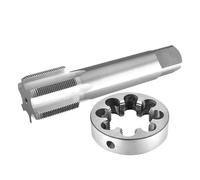 IndusTradCorp Jeu de tarauds et filières à Droite M48x5, M48x4, M48x3, M48x1,5, M48x1, taraud Machine HSS et filière Ronde(M48x3)