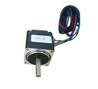 IndusTradCorp Moteur Pas à Pas NEMA11, Couple de 4,5 N.cm, Longueur 28 mm, 4 Fils, Angle de 1,8°, Courant de 0,6 A, Arbre de Sortie