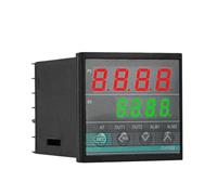 IndusTradCorp Relais SSR PT100 à entrées Multiples, Double Sortie, Thermostat AC 220 V, contrôleur de température PID numérique Intelligent(48x48mm)