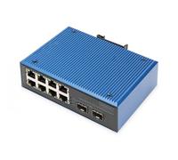 Industrial 8+2-Port Fast Ethernet Switch 8 Port FE RJ45, 2 GE SFP Ports