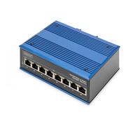 Industrial 8-Port Gigabit Switch DIN rail, extended temp. range