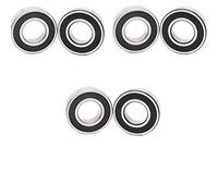 Industrial Bearings 1/10pcs 623-2rs 624 -RS 625RS 626-2RS 627-2RS 628-2RS 629-2RS RS 2RS Roulement à billes de rainure profonde scellée en caoutchouc for Ball Bearing Skate Bearings (Size : 1pcs 629
