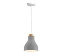 Industrial Color Hanging Lamp, Personality Colorful Lampshade Chandelier, Metal Pendant Lights, Home & Office Decor Light Fixture for Coffee Shop, Bar Counter, Club, Living Room(Agray)