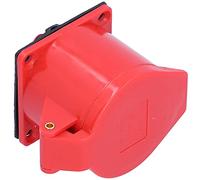 Industrial Electrical Socket 5 Pin 3 Phase 32A 220-380V IP44 Weather Protected | Heavy Duty Socket for Outdoor/Industrial/Farming Use | ABS Brass Construction, 3P + N + E