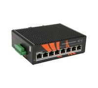 Industrial Ethernet Switches 8 Port Unmanaged DIN Rail Minus 40 to 75 Degree Centigrade 12 to 58V DC Input Network Switch