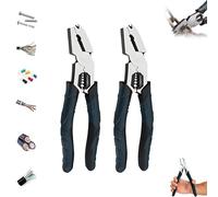 Industrial-Grade Multi-Function Cutting Pliers, 9-in-1 Professional Tool with Compound Action Leverage Design, Heavy-Duty Offset Wire Cutter, Nail Puller, Multi-Purpose Hand Tool(2pcs)