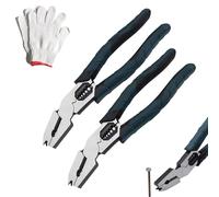 Industrial-Grade Multi-function Cutting Pliers, Heavy-Duty 9-in-1 Multi-functional Pliers Nail Puller - Compound Action Leverage Design for Home Repair (2PCS)