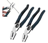 Industrial-Grade Multi-Function Cutting Pliers, Heavy-Duty Offset Industrial Multi-Function Wire Cutter-Compound Action Leverage, 9-in-1 Multifunctional Plier for Home Repair (2 sets,Green)