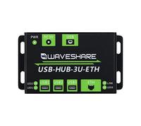 Industrial Grade Multifunctio USB HUB,3X USB 2.0 Ports Extended, 100M Ethernet Port, Multiple OS Support, Plug & Play