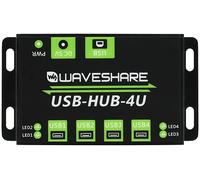 Industrial Grade Usb Hub, With Metal Case, Extending 4X Usb 2.0 Ports, Esd Protection, Support Multiple Os, Plug & Play[Z1730]