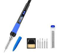 Industrial Grade Welding Pen Repair Tool Set, Cutting and Descaling Laser Welder Machine, 3 In 1 Household High-Power Soldering Pen Set, Adjustable Temperature, LED Screen Display (Blue)