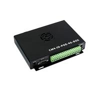 Industrial IoT Mini-Computer Based on Raspberry Pi Compute Module 4 (CM4 Not Included), Rich Connectors,Cooling Fan Included, PoE, 5G/4G, Metal Case