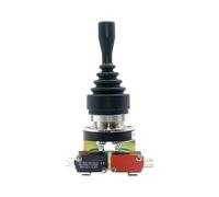 Industrial Joystick Switch 30mm 4Position Rocker Switch Momentary Spring Switch Cross Rocker Controller Switch NWPNLXEA(Self latching)