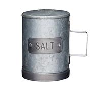 KitchenCraft Industrial Kitchen - Salière Vintage en Métal, Style Industriel, 10 cm