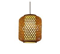 Industrial Lantern Pendant Light Vintage Restaurant Fixtures Southeast Asian Chandelier Rural Decorative Hanging Lighting for Kitchen Island Dining Room Foyer(Brown,20 * 30cm)