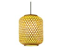 Industrial Lantern Pendant Light Vintage Restaurant Fixtures Southeast Asian Chandelier Rural Decorative Hanging Lighting for Kitchen Island Dining Room Foyer(Natural,20 * 30cm)