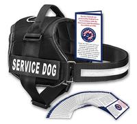 Industrial Puppy Service Dog Vest with Handle - No Pull Dog Harness for Large Dogs, and Working Dogs - Adjustable Fit, Reflective Straps, Removable Patches,Training Vest for Small to Large Breeds