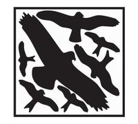 Industrial Quality Supplies Aufkleber L290xB320 mm Vogelschutzset,Vogelsymbole Folie selbstkl. Quantité:1