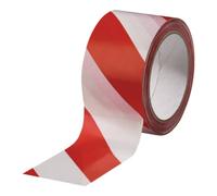 Industrial Quality Supplies Bande de signalisation Warnmarkierungsband PVC rouge/blanc L66m I60mm Rl Quantité:1