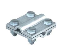 Industrial Quality Supplies Connecteur croisé selon DIN EN 62561-1 rond / rond 8 - 10 mm acier galvanisé à chaud Quantité:25